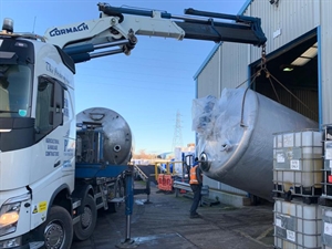 New Chemical Blending Tank Installation at Sheerness