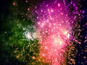 The Chemistry of fireworks and their colours