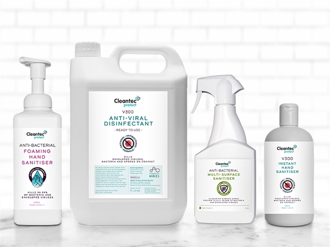 New look for our sanitiser and disinfectant range